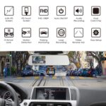 Autokamera DashCam Spiegel Rückfahrkamera Set, FHD1080P – Bild 3