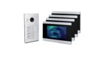 IP Video Türsprechanlage, Unterputz 4X 7 Zoll Monitor, HD-Kamera 115°