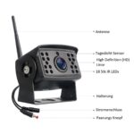 Kabellose Digital Rückfahrkamera, Einparkhilfe mit 7" LCD-Monitor Wasserdicht IP68,  28IR LEDs Nachtsicht – Bild 3