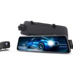 Streaming Dashcam 1080P Dual Dashcam Vorne Hinten mit GPS-Tracking, Parküberwachung, 9.35"Touchscreen mit Rückfahrkamera