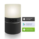 Nachtlampe 330° Wlan kamera 2,0-Megapixel mit Bewegungsmelder /Mikrofon/Zwei-Wege-Audio/ Kamera, Fernzugriff via App – Bild 3