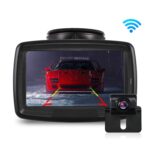 Kabellos Digital-Rückfahrkamera-Set mit eingebautem Funksender, Wireless Einparkhilfe,Wasserdicht IP68, 4.3" Monitor