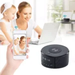 3-IN-1 versteckte Spionagekamera, Bluetooth-Stereolautsprecher, Wireless Handy Ladestation, Fernzugriff via Smartphone – Bild 4