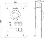 Hikvision 2-Draht Türsprechanlage Komplett Set, WLAN 7" Touchscreen Monitor, 144° Weitwinkel Kamera, Plug and-Play – Bild 9