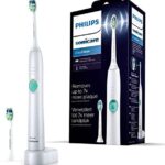 Philips Sonicare EasyClean Zahnbürste HX6512/45 - elektrische Schallzahnbürste mit Clean-Putzprogramm, Timer, Ladegerät zwei Aufsteckbürsten – Weiss