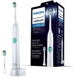 Philips Sonicare EasyClean Zahnbürste HX6512/45 - elektrische Schallzahnbürste mit Clean-Putzprogramm, Timer, Ladegerät zwei Aufsteckbürsten – Weiss