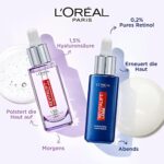 L'Oréal Paris Hyaluron Serum, Revitalift Filler, Anti-Aging,  Mit 1,5% purer Hyaluronsäure und Vitamin C, 50 ml – Bild 6