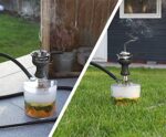 M. ROSENFELD Mini Shisha To Go, Edelstahl  Acryl, Wasserpfeife leicht und stabil, Hookah Shisha Komplett Set, Shisha Set mit 2 geteiltem Mundstück – Bild 4