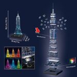 Ravensburger 3D Puzzle Empire State Building bei Nacht, für Kinder und Erwachsene, Wahrzeichen von New York im Miniatur-Format, Leuchtet im Dunkeln – Bild 3