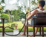 M. ROSENFELD Mini Shisha To Go, Edelstahl  Acryl, Wasserpfeife leicht und stabil, Hookah Shisha Komplett Set, Shisha Set mit 2 geteiltem Mundstück – Bild 6