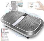 Sportstech 3D Vibrationsplatte VP300 | Mega Fett-Verbrenner + 5 Fitness-Bänder Extra | Riesige Fläche +2x1000W max Motor Leistung + Bluetooth Lautsprecher+Remote & Poster | Fitnesstraining von Zuhause