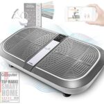 Sportstech 3D Vibrationsplatte VP300 | Mega Fett-Verbrenner + 5 Fitness-Bänder Extra | Riesige Fläche +2x1000W max Motor Leistung + Bluetooth Lautsprecher+Remote & Poster | Fitnesstraining von Zuhause