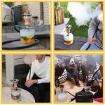 M. ROSENFELD Mini Shisha To Go, Edelstahl  Acryl, Wasserpfeife leicht und stabil, Hookah Shisha Komplett Set, Shisha Set mit 2 geteiltem Mundstück – Bild 7