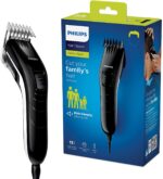 Philips QC5115/15 Haarschneider mit 11 präzisen Längeneinstellungen von 0.5mm bis 21mm, selbstschärfende Stahlklingen, kabelbetrieben
