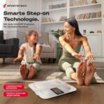 Sportstech BBS300 Personenwaage – Körperfett & Muskelanalyse, Bluetooth App, 180 kg, Extra groSSes Display – Bild 4