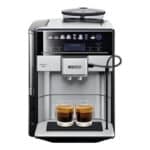 Siemens EQ.6 plus s700 Kaffeevollautomat TE657503DE, automatische Reinigung, Direktwahl, zwei Tassen gleichzeitig, 1.500 Watt, edelstahl