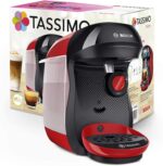 Tassimo Happy TAS1003 Kaffeemaschine – Vollautomatisch, 70+ Getränke, Platzsparend, 1400 W, Rot – Bild 3