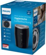 Philips Luftbefeuchter HU4814/10 (bis zu 44 m², hygienische NanoCloud-Technologie, leiser Nachtmodus, Automodus) schwarz – Bild 7