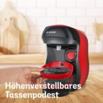 Tassimo Happy TAS1003 Kaffeemaschine – Vollautomatisch, 70+ Getränke, Platzsparend, 1400 W, Rot – Bild 9