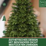 Weihnachtsbaum künstlich – Naturgetreu, Besonders dichte Zweige, einfacher Aufbau, Made in EU - Premium Christbaum mit Holzständer, Aufbewahrungstasche – Edle Nordmanntanne von Pure Living – Bild 6