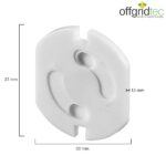 Offgridtec 20x Kindersicherung fuer Steckdose mit Drehmechanik - Steckdosensicherung Baby Kleinkind – Bild 4