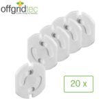 Offgridtec 20x Kindersicherung fuer Steckdose mit Drehmechanik - Steckdosensicherung Baby Kleinkind – Bild 7