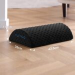 HUANUO Ergonomische Fussstütze mit 2 optionalen Bezügen, rutschfeste Fussablage für Büro, Zuhause, Reise – Bild 2