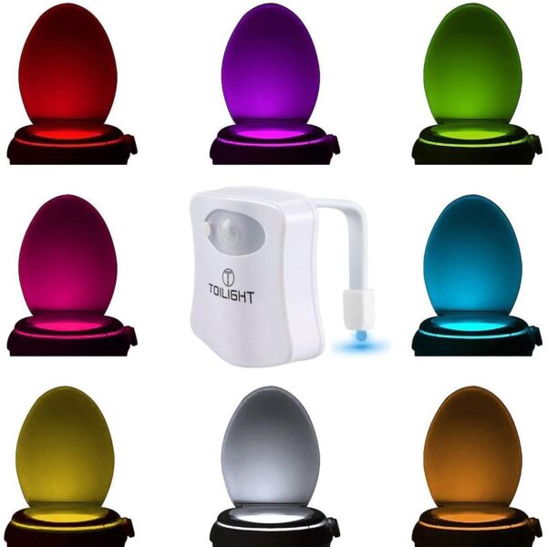 Das Nachtlicht Gadget für die Kloschüssel Lustiges LED Bewegungslicht. Originelle Männertag Besondere Geschenke für Weihnachten Frauen Männer Väter Freundin Mama Beste Ehemann Herren Ihn Sie