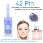 25 Stück Derma Stift A6 Nadeln Mikronadeln für Elektrische Derma Stift Ultima A6, Micro Nadel Inklusive 6PCS 12Pin + 6PCS 36Pin + 6PCS 42Pin + 7PCS Nano Round für Derma pen Ultima A6 Stift – Bild 5