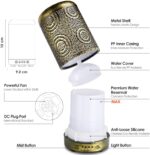 SALKING Aroma Diffuser Luftbefeuchter Humidifier, Handgefertigt Metall Diffusor für ätherische Öle, Automatisch Power-Off, 7 Farbe Licht Vintage Aromatherapie für Baby, Zuhause Büro oder Yoga – Bild 4