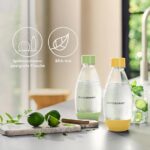 sodastream Plastic Bottle | 0.5 L | BPA-Free | Green & Yellow | Pack of 2 – Bild 2