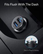 Anker PowerDrive 2 Alloy, Mini Autoladegerät, 24W 4.8A Duales USB-Autoladegerät mit blauem LED-Licht, für iPhone XR / Xs / Max / X / 8 / 7 / Plus, iPad Pro / Air 2 / Mini, Galaxy, LG, HTC und mehr – Bild 9