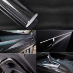 CompraFun Carbon Folie, 6D Selbstklebend Autofolie aus Vinyl, Auto Schutz Folie Carbon – Bild 3