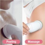Braun Silk-épil 9 Beauty-Set, Epilierer Damen für Haarentfernung, FaceSpa Gesichtsepilierer, Aufsätze für Rasierer, Peeling, Reinigung Gesicht/Körper, Tasche, Geschenk für Frauen, 9-995, weiss/flamingo – Bild 2