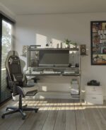 Robas Lund DX Racer 6 OH/FD32/NW Gaming Stuhl XXl für Grosse Gamer bestens geeignet, mit Wippfunktion Gamer Stuhl Höhenverstellbarer Drehstuhl PC Stuhl Ergonomischer Chefsessel, schwarz-weiss – Bild 9