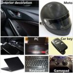 CompraFun Carbon Folie, 6D Selbstklebend Autofolie aus Vinyl, Auto Schutz Folie Carbon – Bild 4