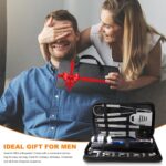 28-teiliges Edelstahl Grillset – Komplettes BBQ-Zubehör mit Koffer, Perfekt als Geschenk – Bild 8