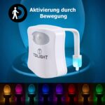 Das Nachtlicht Gadget für die Kloschüssel Lustiges LED Bewegungslicht. Originelle Männertag Besondere Geschenke für Weihnachten Frauen Männer Väter Freundin Mama Beste Ehemann Herren Ihn Sie – Bild 3