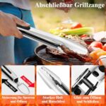 BBQ Grillbesteck Set – 30-teiliges Edelstahl Grillzubehör im Koffer – Bild 2