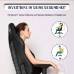 KLIM Esports Gaming Stuhl + Mit Lenden- und Nackenstütze + Verstellbar Gaming Sessel + Ergonomisch PC Stuhl + Kunstleder und Premium-Materialien + Schwarz Gamer Stuhl 2021 Version Gaming Chair – Bild 4