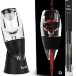 hotder Weinbelüfter Weindekanter Standfuss, Premium Wein-Dekantierer mit Venturieffekt, Wein Dekanter Dekantierer Rotwein Aerator Set Schnellest Ernüchternd Wein Belüfter (Wine Aerator)