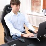 KLIM Esports Gaming Stuhl + Mit Lenden- und Nackenstütze + Verstellbar Gaming Sessel + Ergonomisch PC Stuhl + Kunstleder und Premium-Materialien + Schwarz Gamer Stuhl 2021 Version Gaming Chair – Bild 3