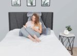 Milliard Lesekissen mit Zerkleinertem Memory-Schaumstoff mit Abnehmbare Nackenrolle - Ideal als Rückenstütze zum Lesen, Arbeiten, und Spielen auf dem Bett, Sofa, oder Couch – Bild 7