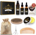 Bartpflege Set Geschenke für Männer mit Bartshampoo,Bartöl Wachstum,Bart Balsam,Bart Kamm,Bartbürste,Bartschere,Bartschablonen Geschenke zum Vatertag Valentinstag Geschenk für ihn Bartpflegeset Männer – Bild 5