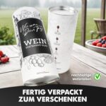 getbrave Weinglas 530ml – „Wie war Dein Tag?“ Geschenkbox