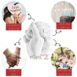 GipsME 3D Handabdruck Set für Paare - Alginat Gipsabdruckset , Weihnachtsgeschenke für Frauen – Bild 9