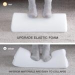 HUANUO Ergonomische Fussstütze mit 2 optionalen Bezügen, rutschfeste Fussablage für Büro, Zuhause, Reise – Bild 6