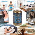 SALKING Aroma Diffuser Luftbefeuchter Humidifier, Handgefertigt Metall Diffusor für ätherische Öle, Automatisch Power-Off, 7 Farbe Licht Vintage Aromatherapie für Baby, Zuhause Büro oder Yoga – Bild 7