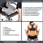 feela.® Orthopädisches Sitzkissen [3 Härtegrade] - Ergonomisches Sitzkissen für Bürostuhl & Wirkt Schmerzreduzierend, Erhöht Sitzkomfort, Fördert Durchblutung und Entlastet das Steissbein – Bild 3