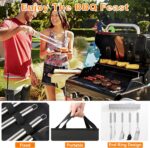 28-teiliges Edelstahl Grillset – Komplettes BBQ-Zubehör mit Koffer, Perfekt als Geschenk – Bild 7